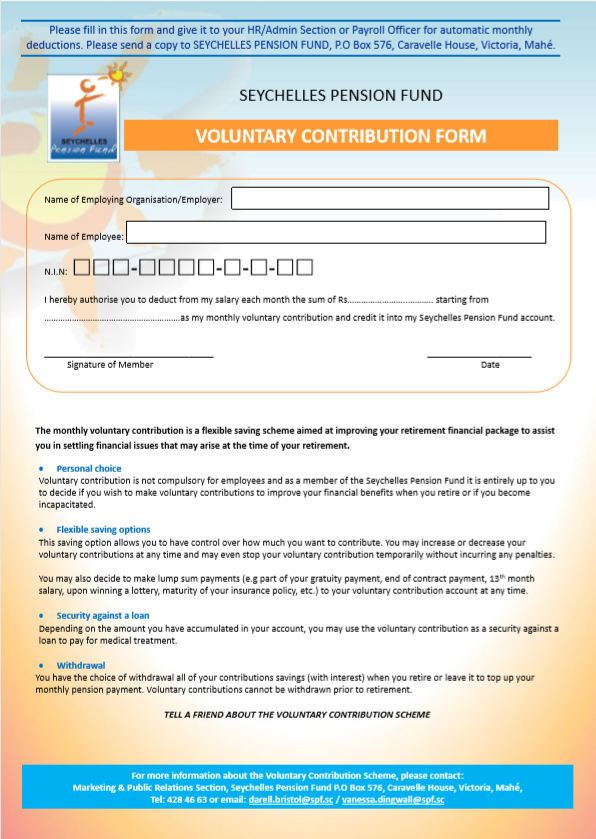 Voluntary Contribution